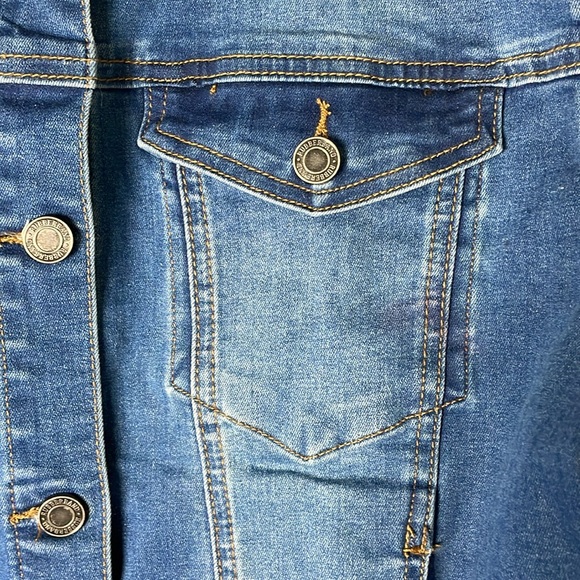 Women’s size extra large rubberband denim jacket - Picture 7 of 13